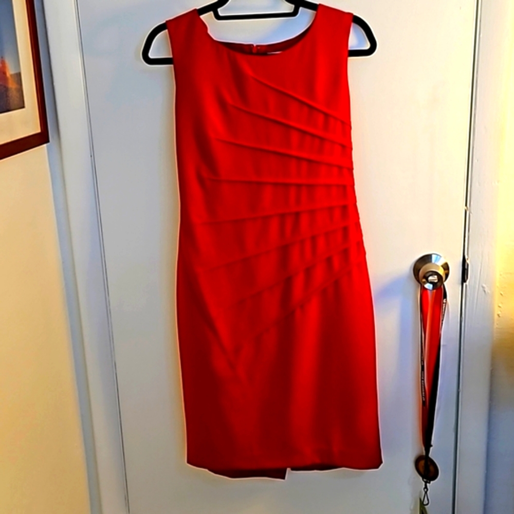 Calvin Klein Red Dress 8
